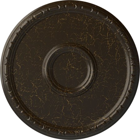 Odessa Bead & Barrel Medallion (Canopies up to 5"), 19 3/4"OD x 1 3/8"P, Stone Hearth Crackle